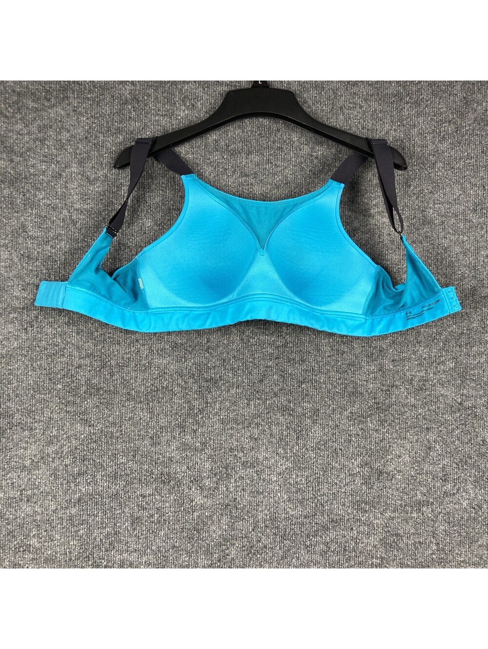 Under Armour Size 34D Adjustable Padded Athletic Gym Running Teal Sports Bra EUC - Picture 6 of 9